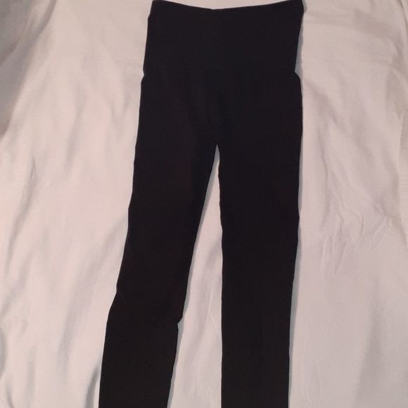 Spanx‎ Assets Control Top Black Leggings Medium - Picture 1 of 4